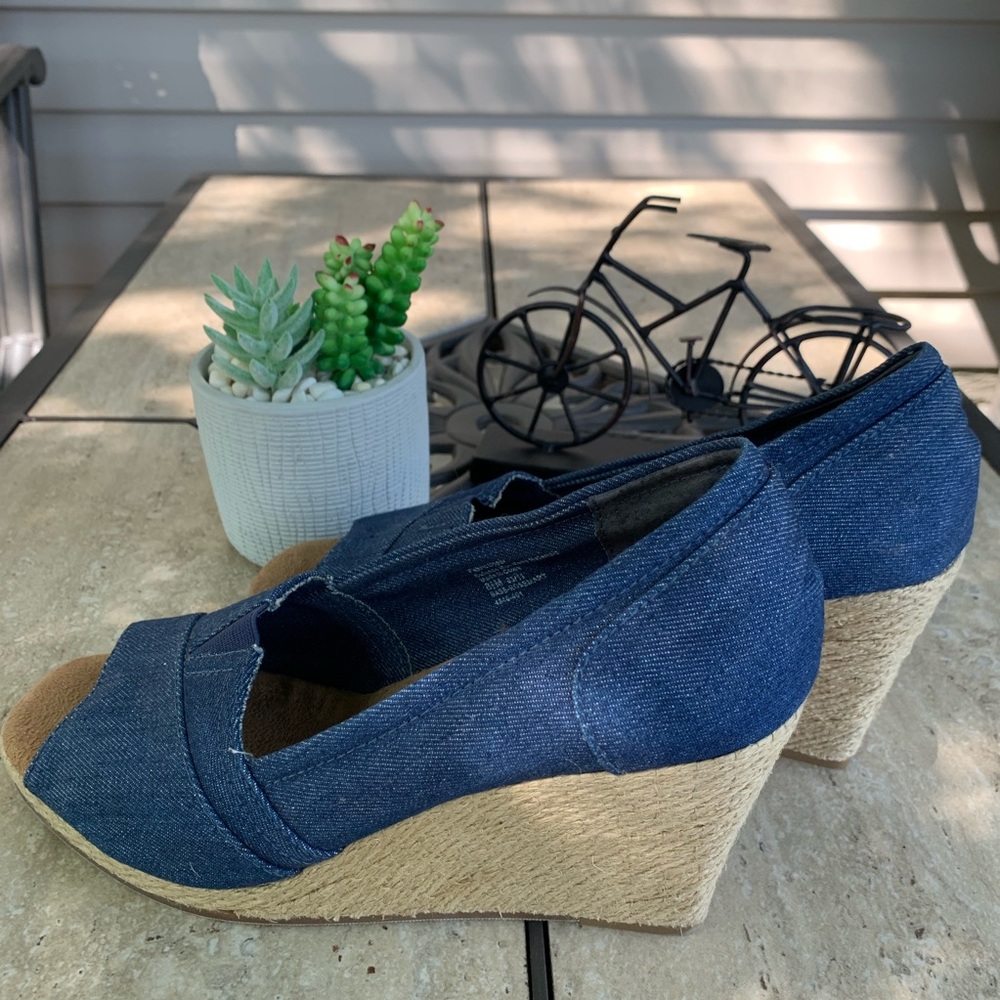 Bass ‘Rosemary’ Denim Wedges-size 8.5